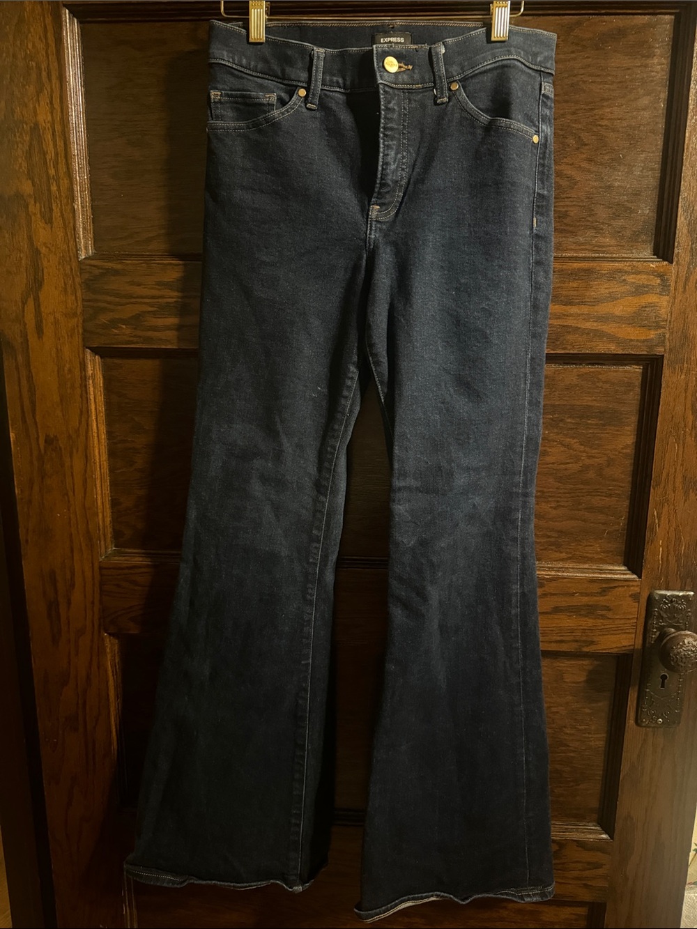 Express Indigo 70s Flare Jeans - Express
